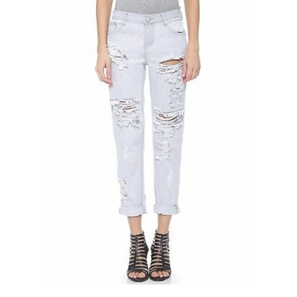 One Teaspoon Ice Grey Awesome Baggies